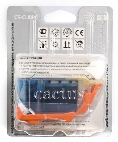 Картридж для принтера и МФУ Cactus CS-CLI8PC Cyan Photo